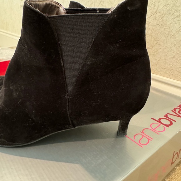Woman’s suede ankle booties , black. Slip on.size 11w. Lane Bryant - Picture 2 of 3